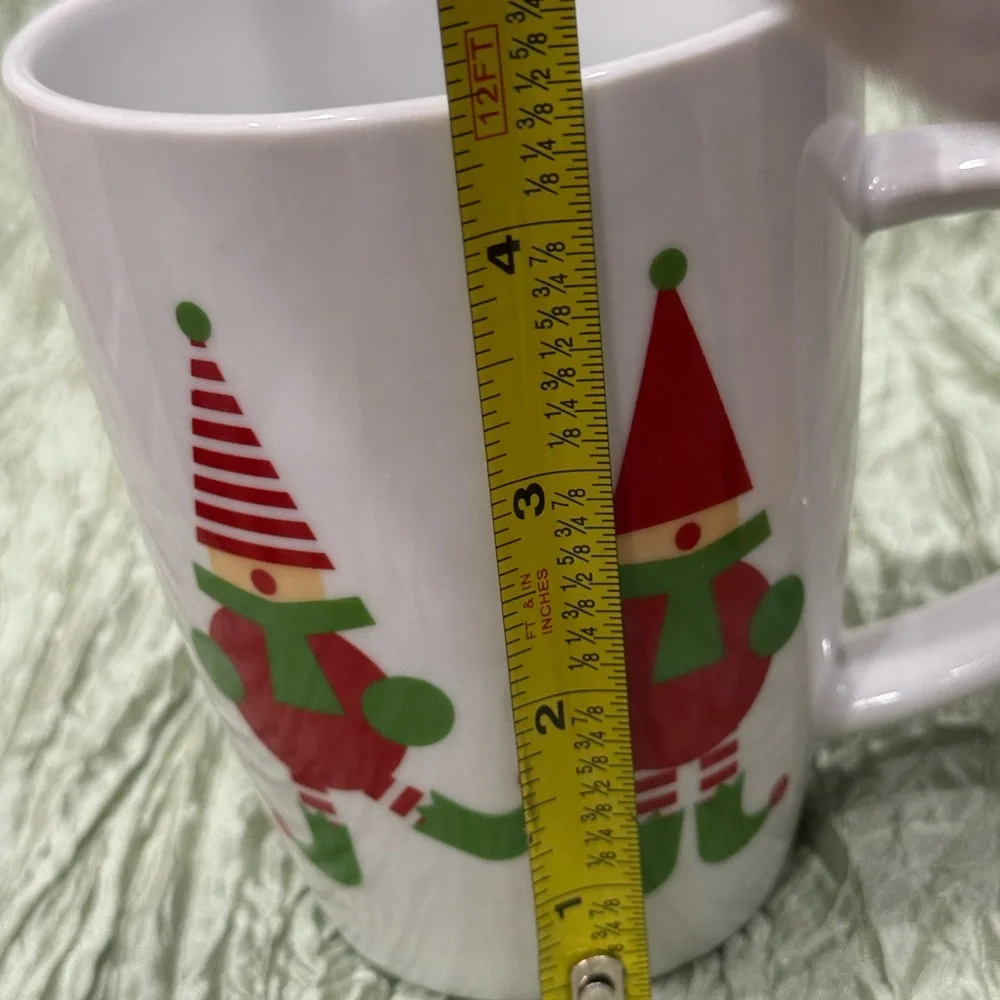 Crate&Barrel Festive Elf Coffee Mug